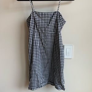 gingham mini dress